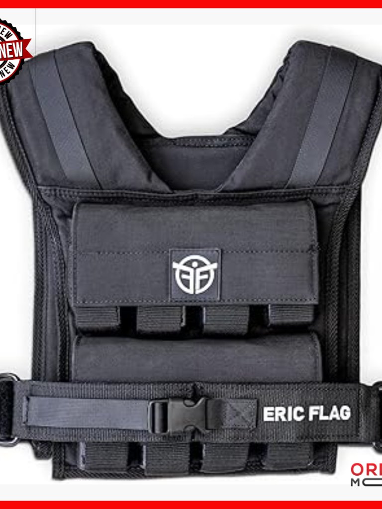 Adjustable Weighted Vest 0-40 Lb With 16 Removable Iron Weights